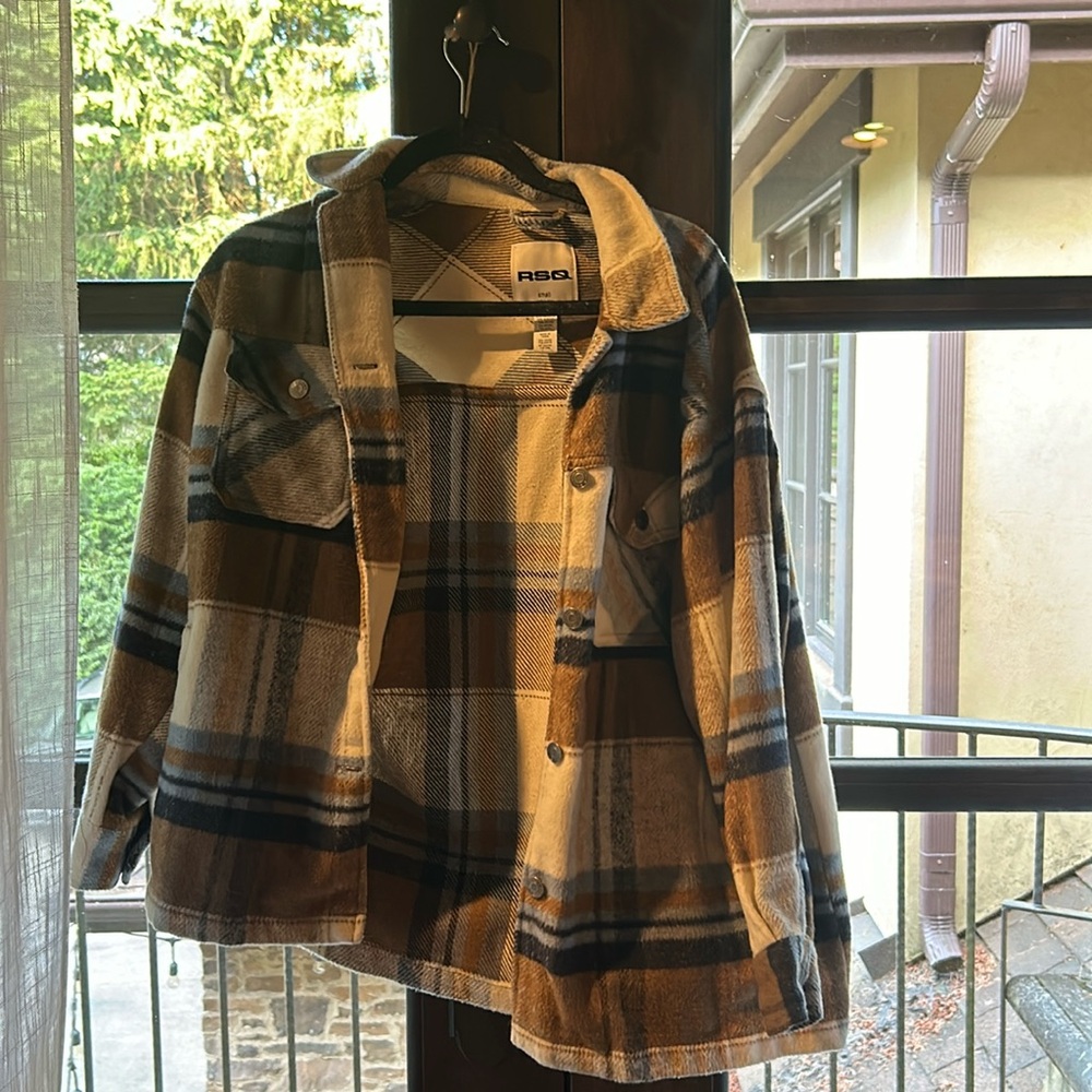RSQ small plaid coat